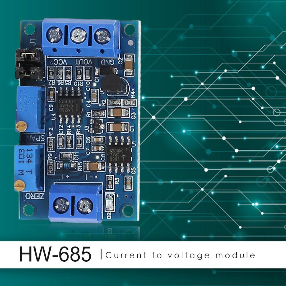 HW-685 Mô-đun Chuyển Đổi Tín Hiệu Phát Điện Áp 0/4-20mA Sang 0-3.3/5/10V