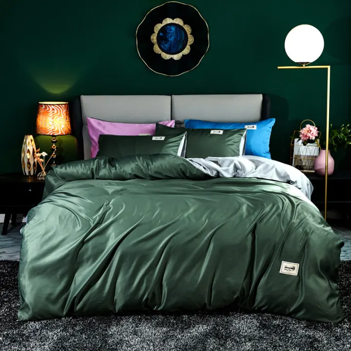 Nordic Pure Plain 4 Piece Set Tencel Cotton Bedding Olive Green Queen King Bed Sheet Flat Fitted Suit With Comforter Cover Pillowcases Lazada - Olive Green Queen Bedding Set Nordic Pure Plain 4 Piece Set Tencel Cotton Bedding Olive Green Queen King Bed Sheet Flat Fitted Suit With Comforter Cover Pillowcases Lazada - Olive Green Queen Bedding Set