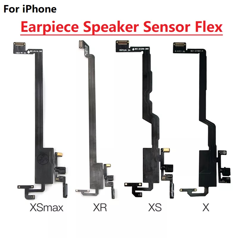Loa tai nghe cảm biến Flex cáp cho iPhone x XS Max XR 11 Pro Max 12 PRO 13 13 Mini 13 Pro Bộ phận thay thế (không có loa tai nghe, không có logo)