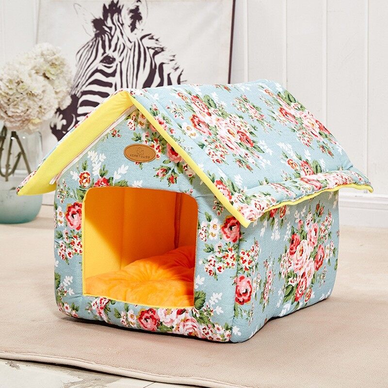 Sang Trọng Mang Lại Sự Thoải Mái Cũi Thú Nuôi Cún Cưng Mèo Giấc Ngủ Sâu Cát Đi Vệ Sinh Cho Mèo Giường Ngủ MW