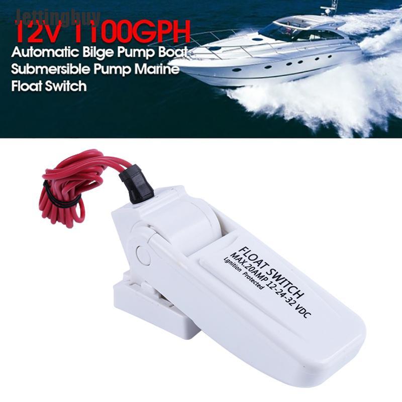 [Jettingbuy] 12V 1100GPH Automatic Bilge Pump Boat Submersible Pump Marine Float Switch U7W6