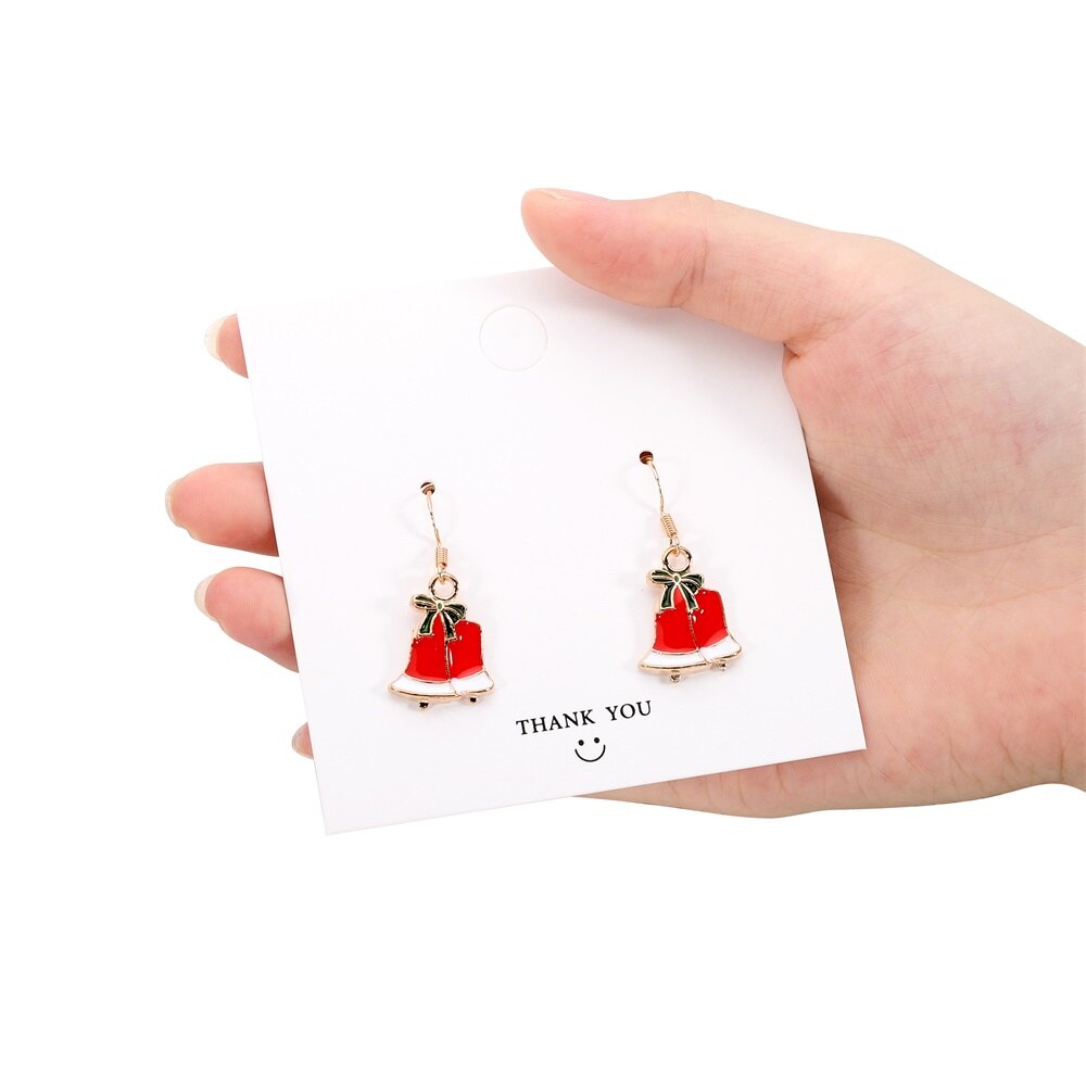 1 Pair Christmas Series Earrings Christmas Tree Christmas Hat Santa laus Snowflake Stud Earrings For Woman