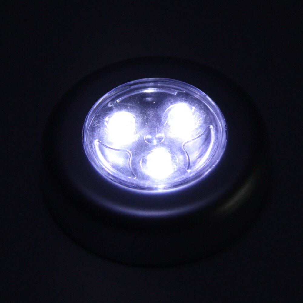 3 LED Battery Powered Stick Tap Touch Lamp Light Wall Kitchen Closet Lighti