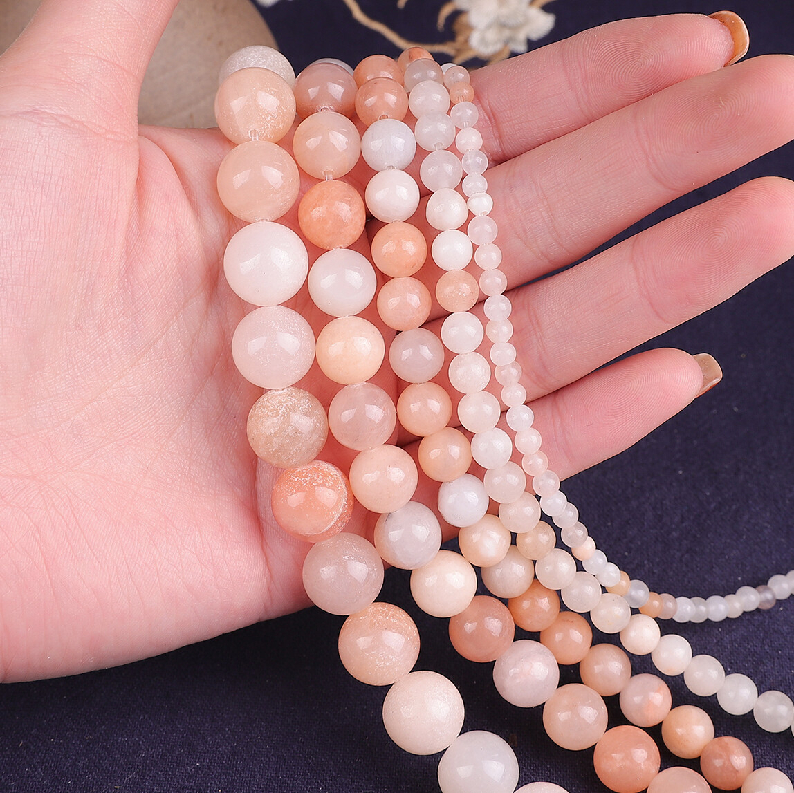 Natural Pink Aventurine Beads 4/6/8/10/12mm Round Natural Stone Beads For Bracelet Making DIY Jewelry Necklace