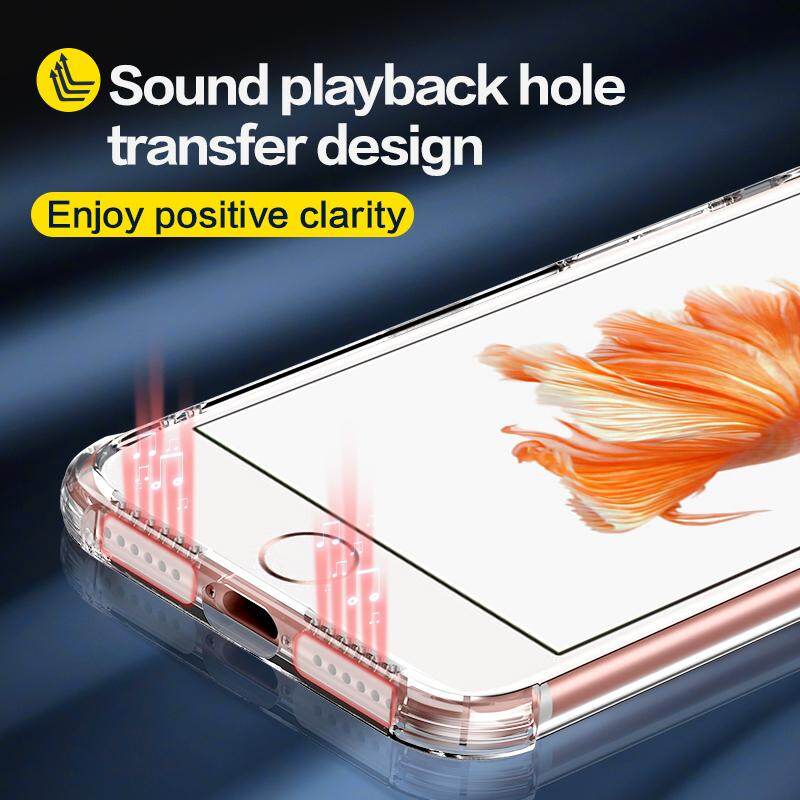 SmartDevil Chống Sốc Ốp điện thoại cho iPhone silicon trong suốt XS max 6 6S cộng với vỏ lưng bảo vệ trong suốt, sáng suốt