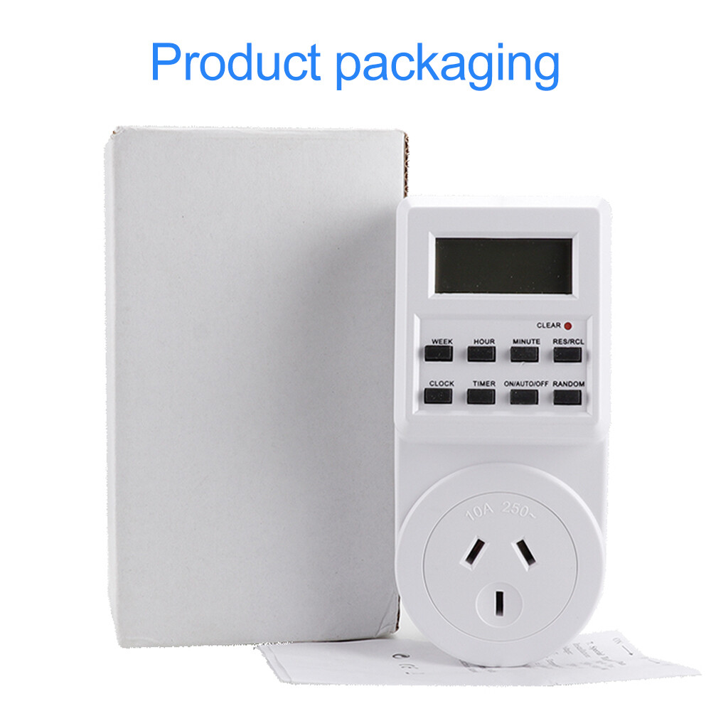 DM 220-240V lập trình ổ cắm đồng hồ bấm giờ điện tử đồng hồ hẹn giờ bếp chuyển nguồn cắm điện sạc trên xe nhắc nhở điện tự động tắt