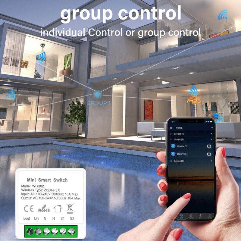 Dueplay Công Tắc Thông Minh Tuya Zigbee Cổng Trung Tâm Hỗ Trợ Điều Khiển Bằng Giọng Nói Ứng Dụng Điều Khiển Từ Xa Hoạt Động Với Nhà Thông Minh Alexa Goo Gle Home