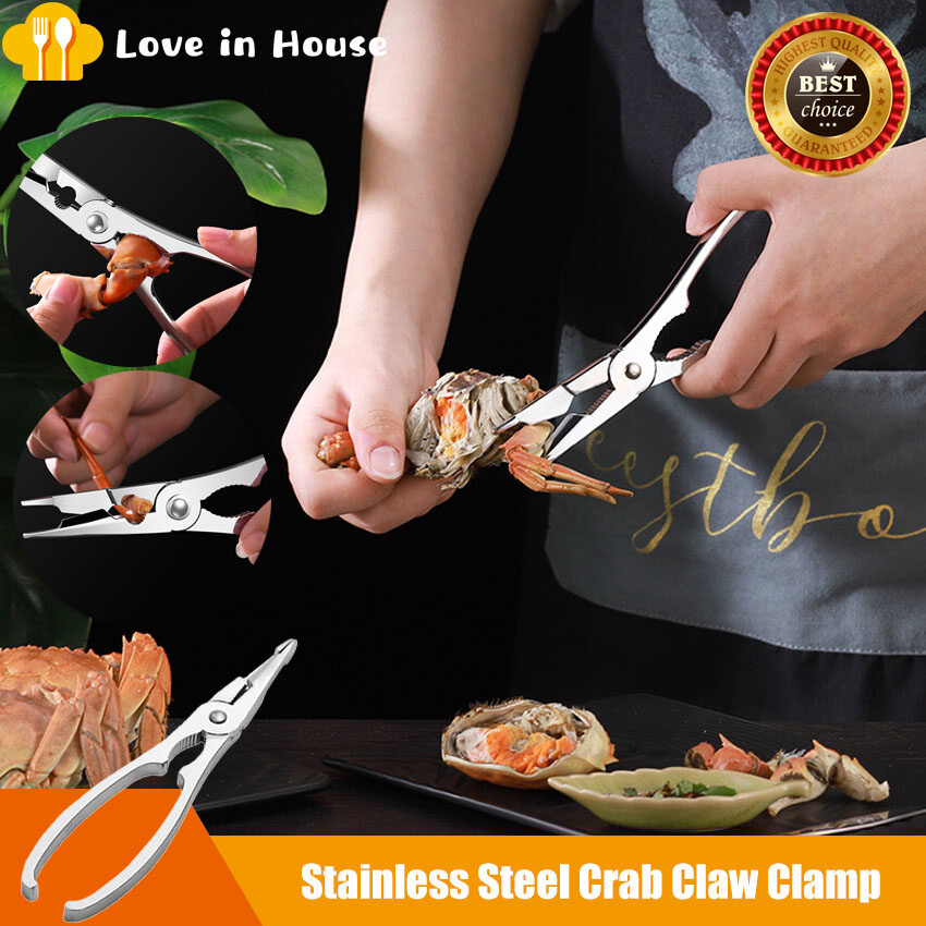 Stainless Steel Crab Claws, Shrimp Clamps, Seafood Tools, Crab Lobster Shelling Tools, Kitchen Tools