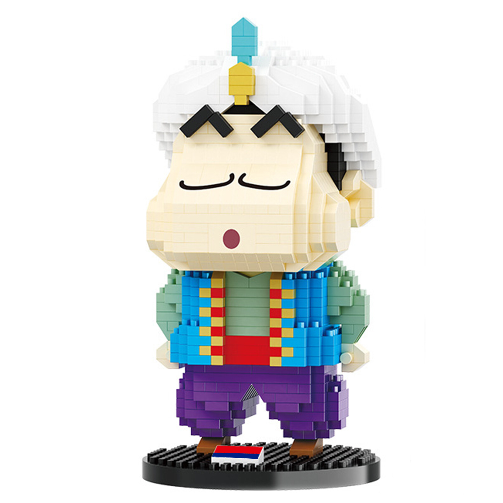 1Set Building Bricks Cartoon Logic Thinking Training Exquisite Anime Crayon Shin Chan Building Blocks for Children