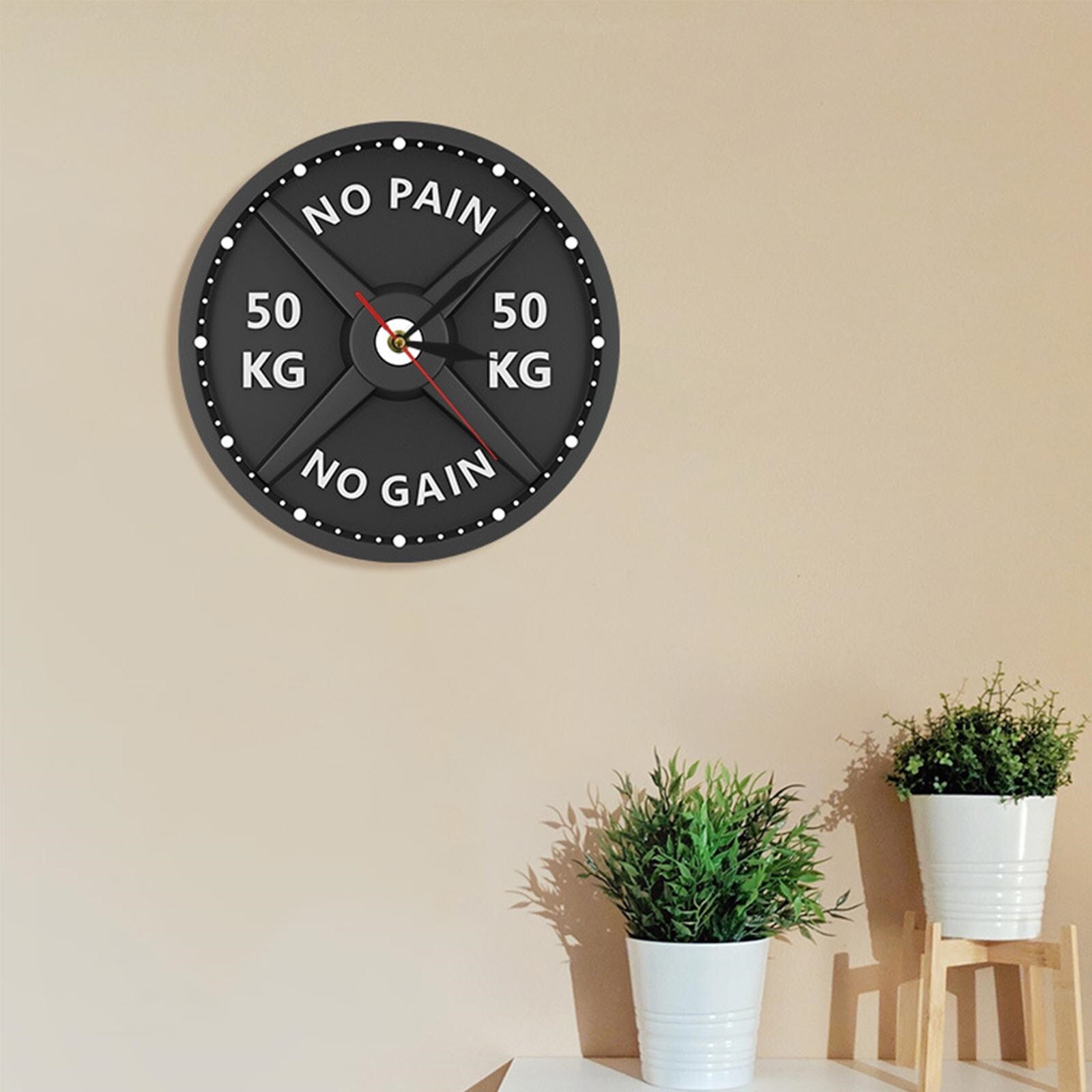 【Fire New】 Gym Wall Clock Decoration