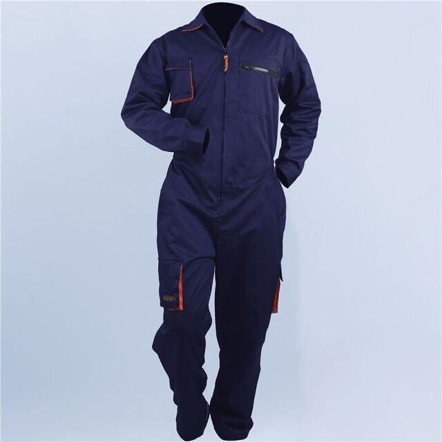 Reflective Denim Work Uniform Flame Retardant Welding Clothes Jumpsuit Coveralls Overalls Auto Repairman Machine Electric Welder