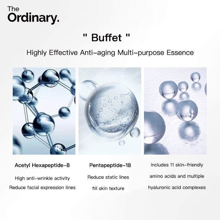 The Ordinary Anti-aging CP Set - Caffeine Solution 5% + EGCG & “ Buffet ” 2x30ml