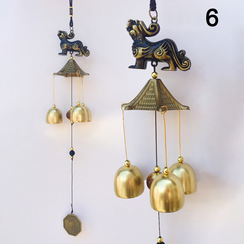 [Buytra] Antique Wind Chime Copper Yard Garden Outdoor Bells Living Decoration Metal Wind Chime Home Craft Decor Gifts