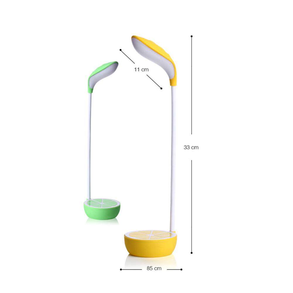 Sáng Tạo Sạc USB Chanh Đèn Bàn LED Cảm Ứng Mắt bảo vệ Đèn Có Thể Gập Lại Ký Túc Xá Đọc Đèn Học