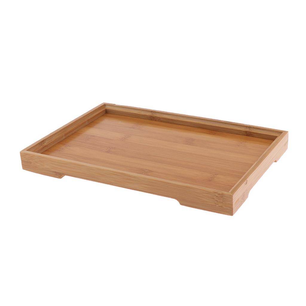 BolehDeals Khay Gỗ Hình Chữ Nhật Trái Cây Snack Món Ăn Bằng Gỗ Tấm Phục Vụ Trà