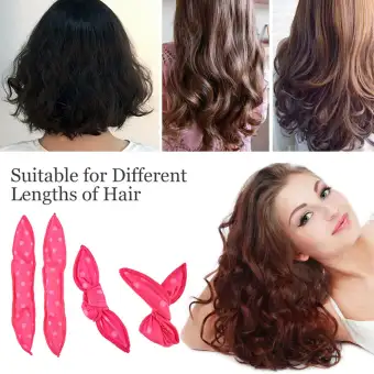 10pcs Magic Hair Curlers Rollers Night Sleep Rabbit Butterfly Knot