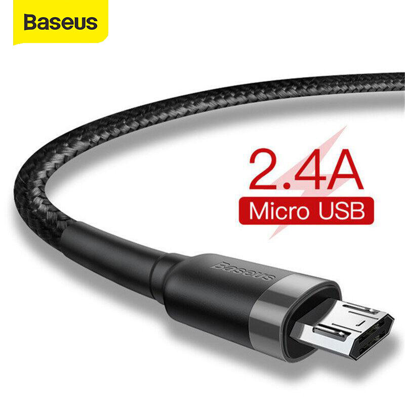 Baseus Micro USB Cable 2.4A Fast Charging for Samsung J7 Redmi Note 5 Pro Android Mobile Phone USB Micro Cable Charger Data Cord