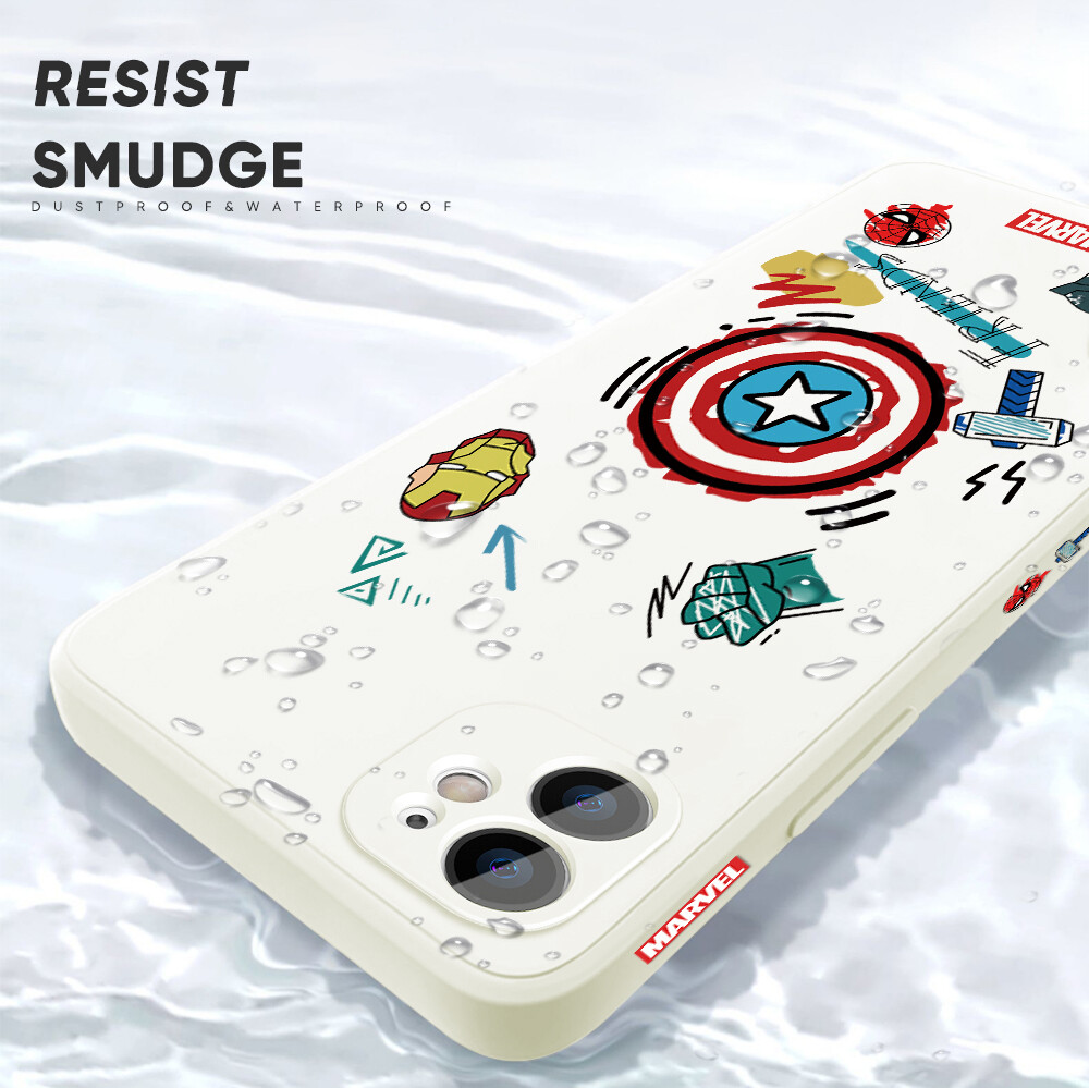 Hontinga Ốp Lưng Cho Iphone 11 11 Pro Max Ốp Lưng Họa Tiết Viền Silicon Mềm Lỏng Chính Hãng Hình Vuông Marvel Ốp Lưng Bảo Vệ Toàn Bộ Máy Ảnh Ốp Lưng Điện Thoại Ốp Mềm Cho Nữ