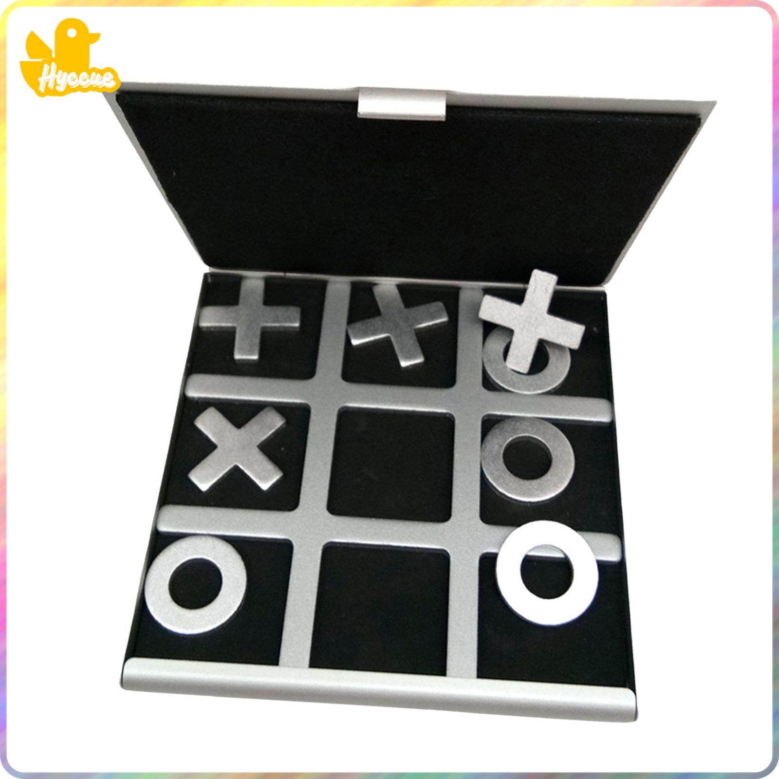 Hyccue Tic TAC Toe Game Mini Metal Classic Educational Toys for Birthday Party Home