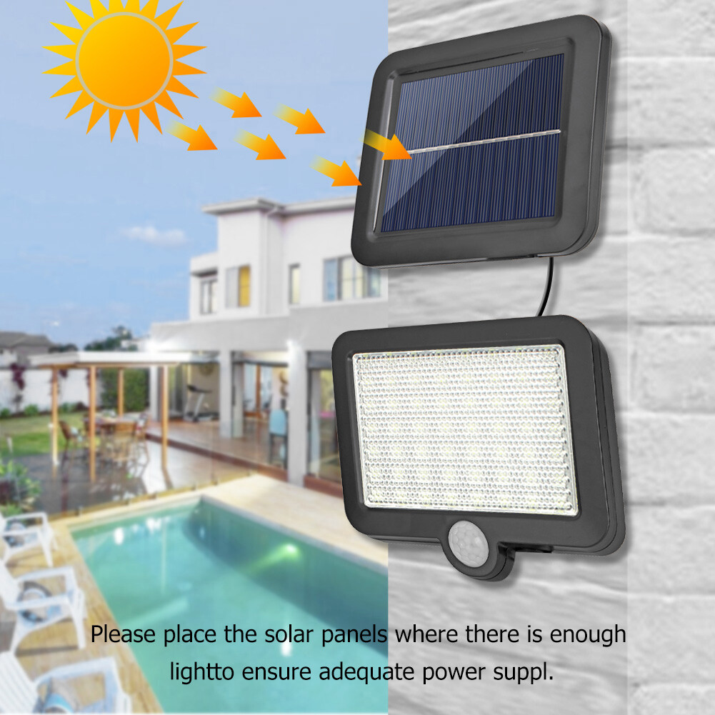 120LED Solar Split Lamp COB Waterproof Motion Sensor Outdoor Night Lighting