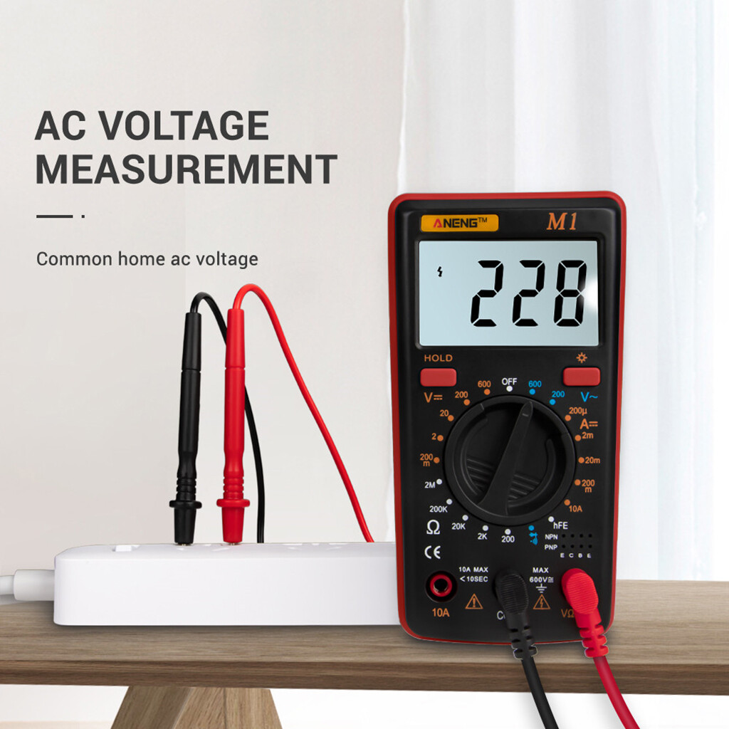 Blesiya M1 Digital Multimeter tester Auto AC/DC Ammeter Voltmeter Ohm