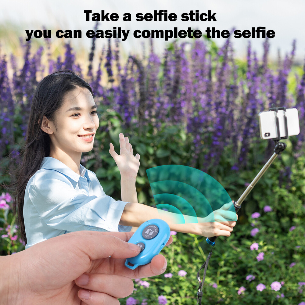 Nút từ xa Bluetooth không dây cho hệ thống IOS Android điều khiển màn trập từ xa ảnh nhóm Selfie Bluetooth