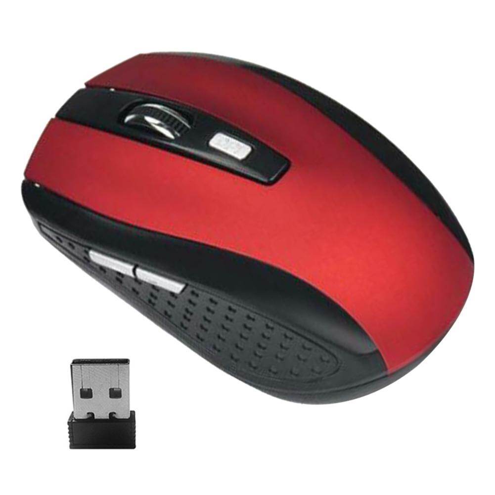 Portable 2.4GHz Wireless Optical Mouse 6 Buttons USB Receiver 2000 DPI Mice for Laptop Notebook PC