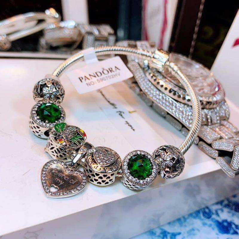 Hàng Có Sẵn, Hàng Có Sẵn Hàng Mới Về 2020 Pandora_vòng Tay S925 Đính Kim Cương Chính Hãng 100% S238