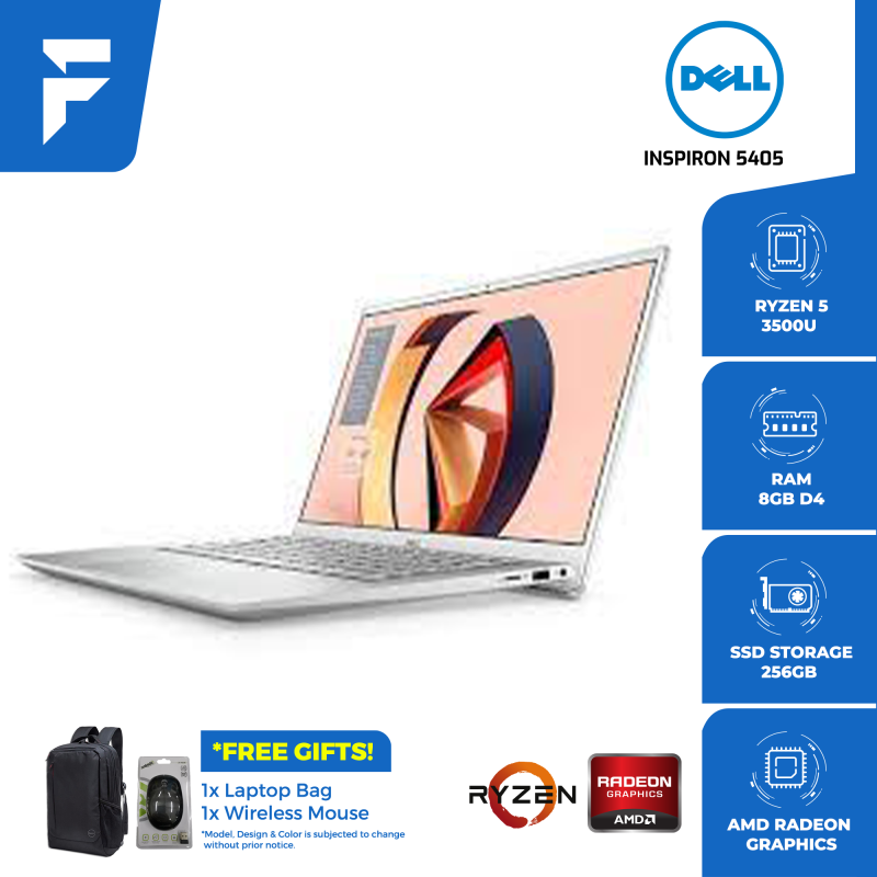 DELL INSPIRON 5405 <SILVER> (FREE BAG & WIRELESS MOUSE) Malaysia
