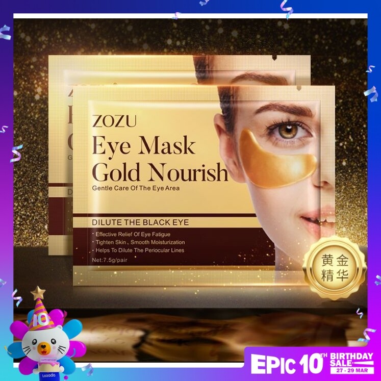 ZOZU Gold Nourishing Anti-Wrinkles & Moisturizing Collagen Eye Mask ...