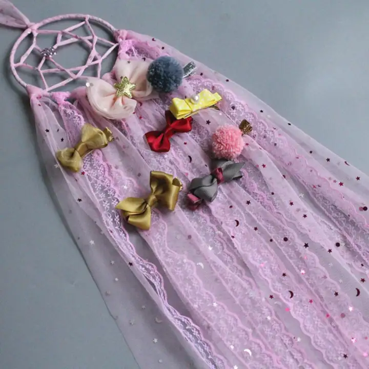 Hair Clips Organizer Hanging Dream Catcher Storage Hairpins Hanger