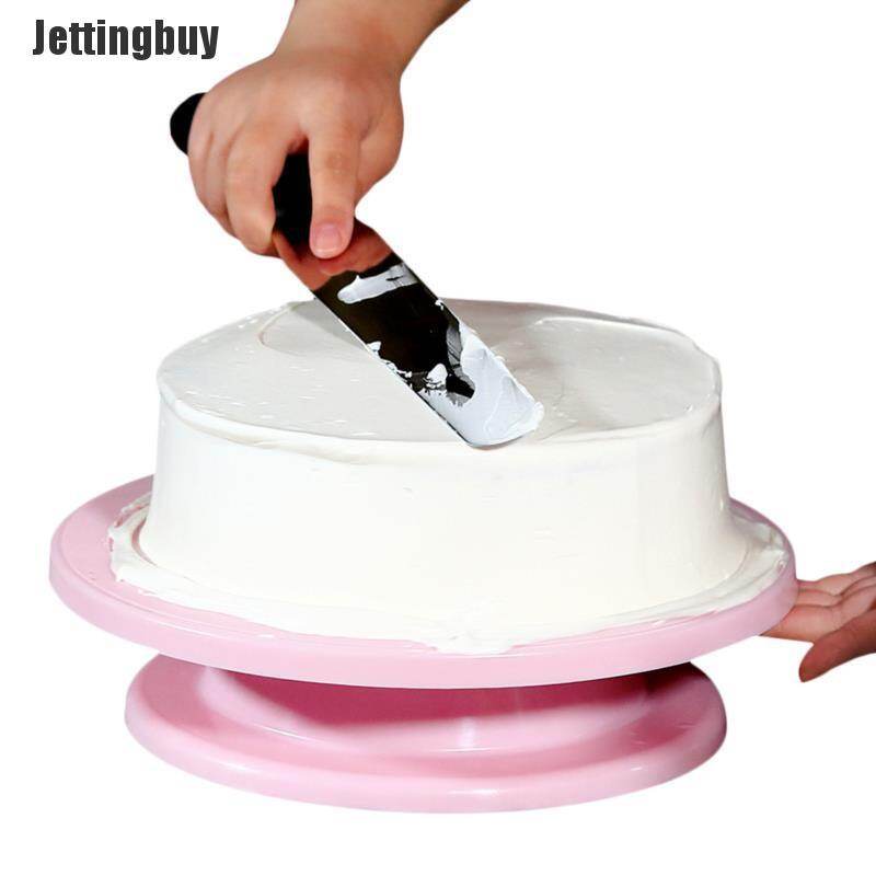 [Jettingbuy] Cake Turntable Rotating Anti-Skid Round Cake Stand Cake Decorating Tools