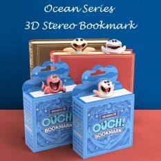 ZZJEDX SHOP Shiba Inu Quà tặng Dòng đại dương Buồn cười Hải cẩu bạch tuộc PVC Đồ dùng học tập Điểm đánh dấu sách Dấu trang 3D Phong cách động vật hoạt hình