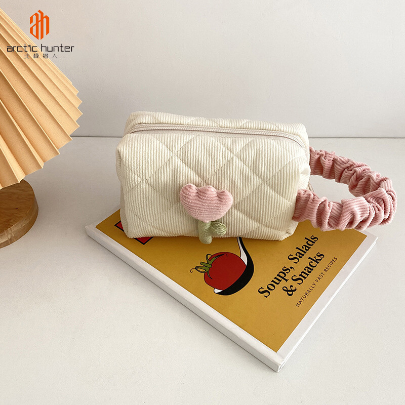 SCHWARZ ETIENNE⚡Free Shipping⚡ portable corduroy cosmetic bagLarge capacity ins windPortable Cute Cosmetic Bag for Women