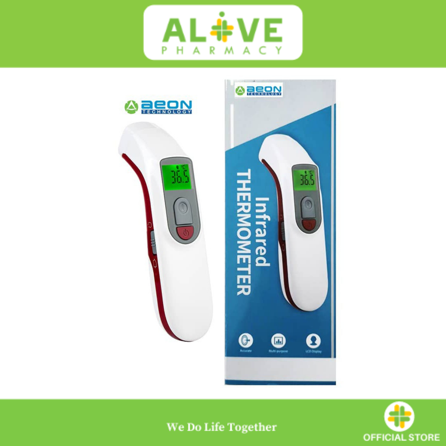 AEON A200 FORHEAD THERMOMETER INFRARED Lazada