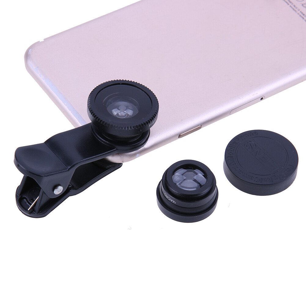 3 in 1 Fish Eye+ Wide Angle+ Macro Camera Lens Kit for Phone