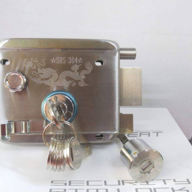 Khoá cổng pasini 699 con rồng cao cấp inox 304 dành cho cửa mở
