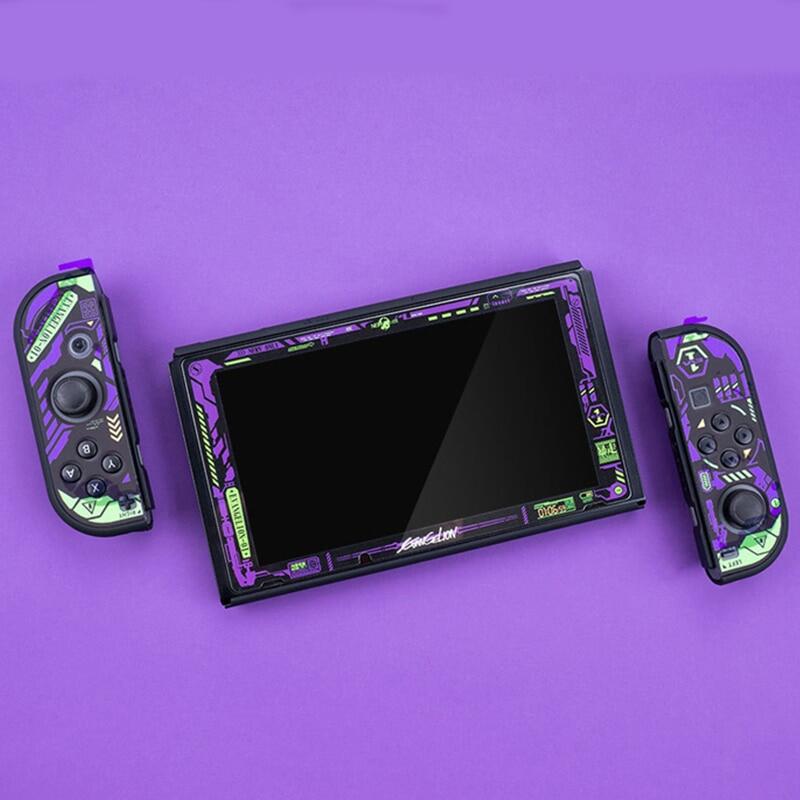 Evangelion Vỏ Bảo Vệ Với Kính Cường Lực Cho Nintendo Switch Vỏ Cứng Điều Khiển Joycon Đầy Đủ Hộp NS Cho Phụ Kiện Công Tắc