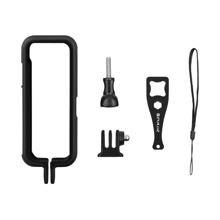 PULUZ PC Protective Frame for Insta360. ONE X2, with Adapter Mount & Screw(Black)