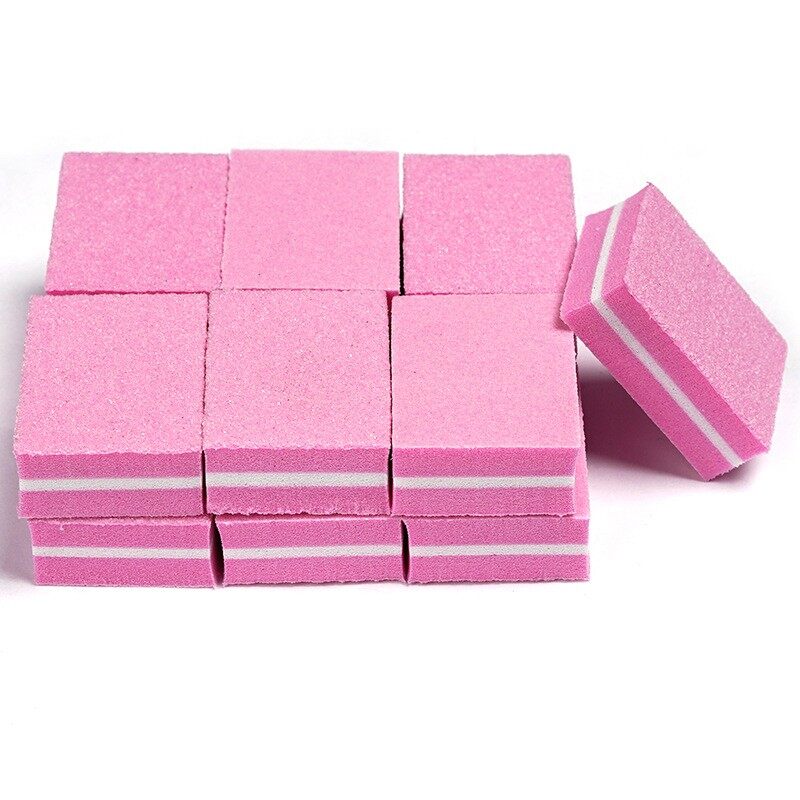 [Dorisna] 5 Miếng/Lô Miếng Bọt Biển Đánh Bóng Móng Mini Dụng Cụ Đánh Bóng Móng Nghệ Thuật