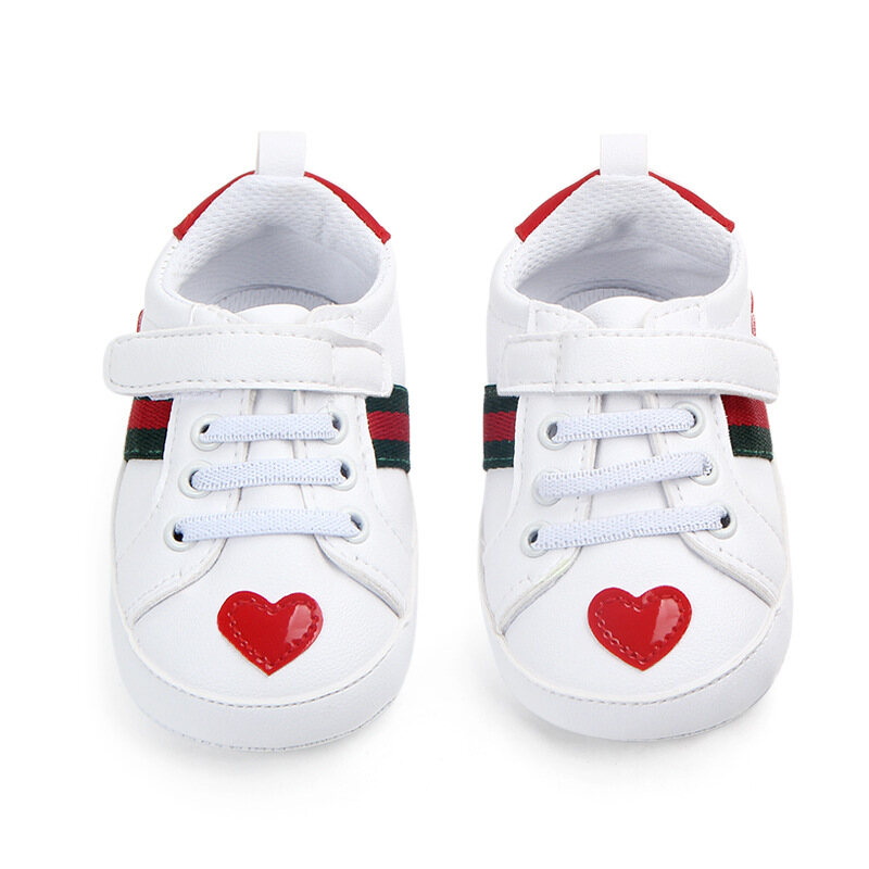 New Spring and Autumn White Shoes Soft-soled Non-slip Baby Shoes Toddler Shoes 0-1 Years Old Casual Children's Sports Shoes