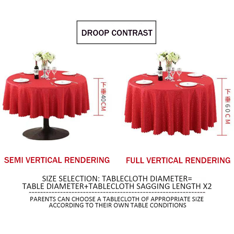 Round table square cloth hotel table cloth, customized restaurant conference home large round table cloth, rectangular table cloth, square table, round table, European style