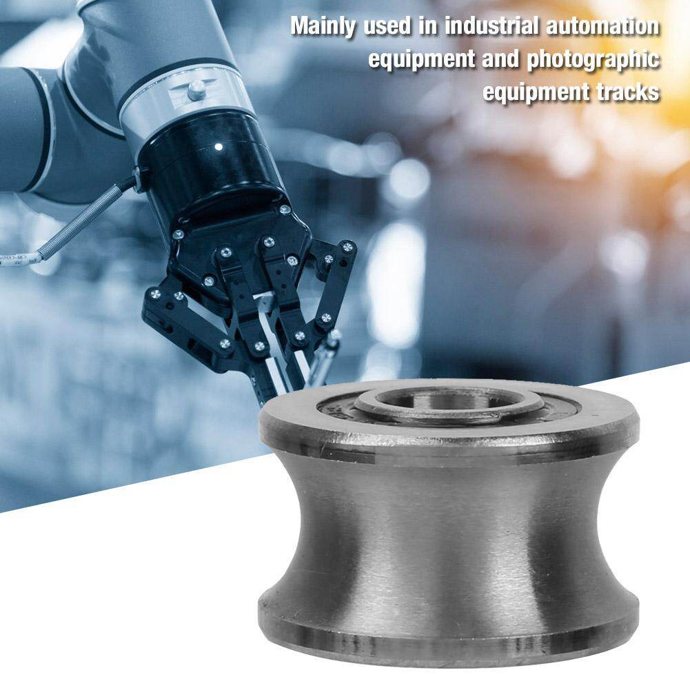 U22 U Shaped Round Bottom Track Groove Pulley Bearing Sliding Rollers Bearing 8*22.5*14.5mm