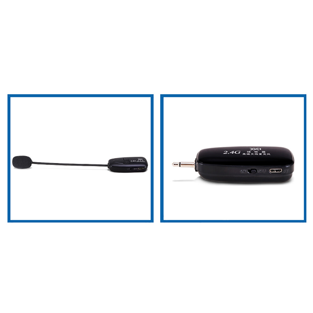 2.4g wireless microphone radio speaker stereo headset microphone teaching guide
