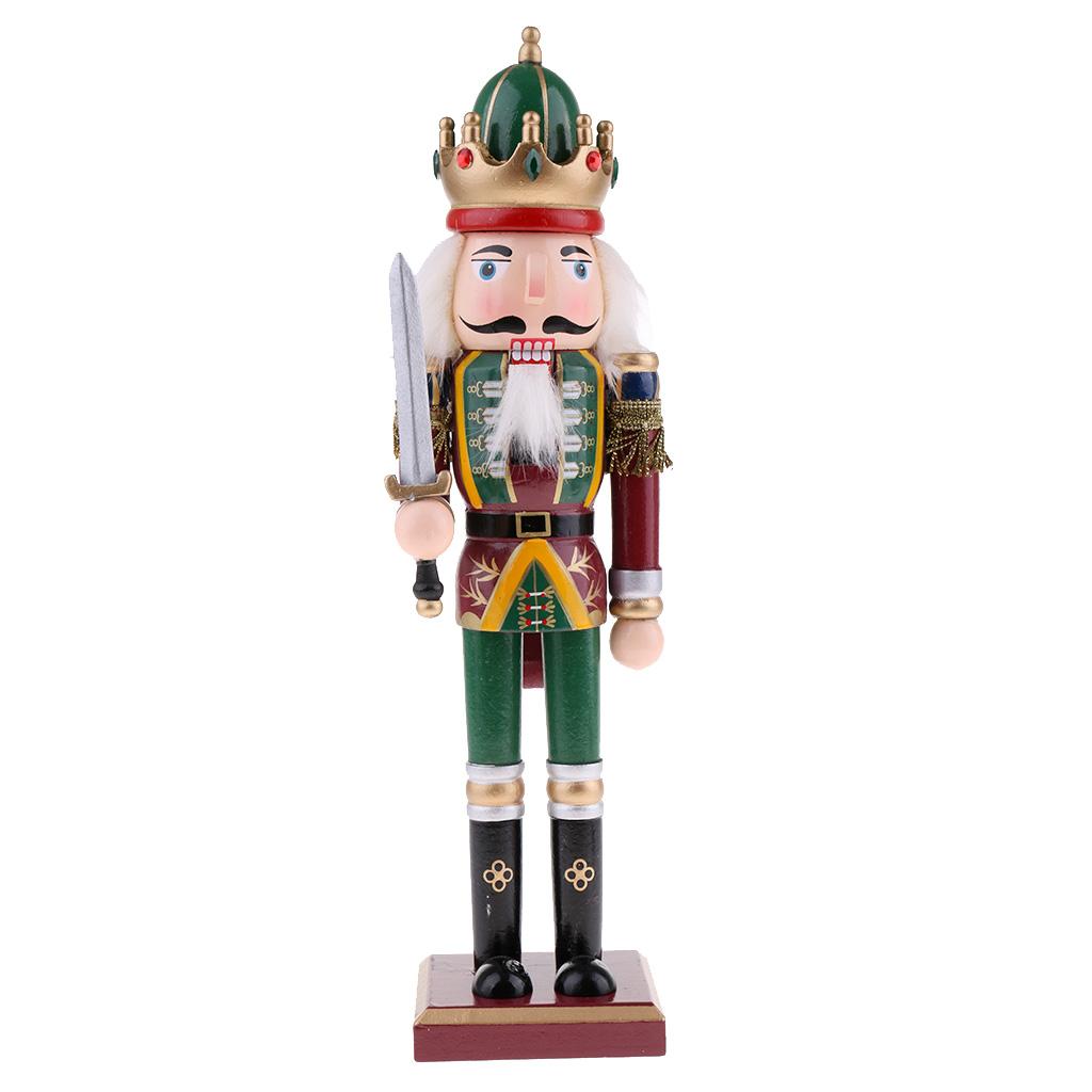 Blesiya 5x Wooden Nutcracker Soldier Figures Model Clockwork Music Box Puppet Doll