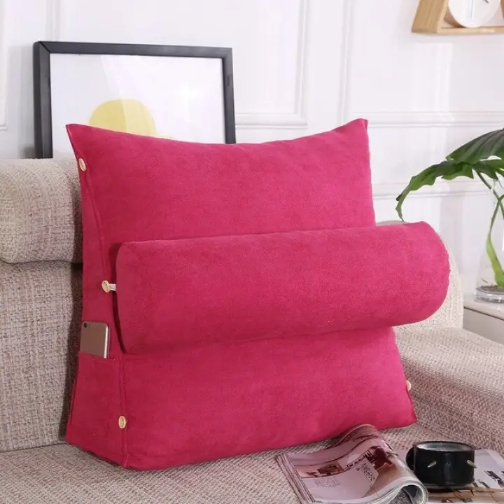 backrest pillow with pockets