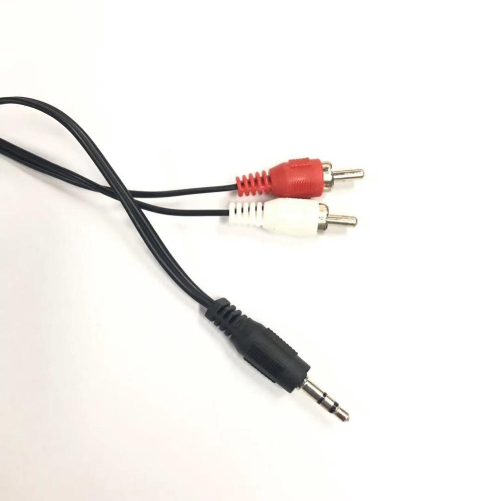 Giắc cắm 1M nam đến 2 Dây cáp âm thanh AUX Stereo