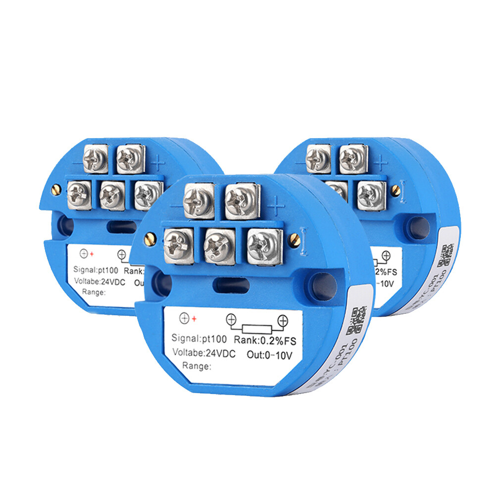 PT100 Temperature Sensor Temperature Transmitter Isolated Detector Module -40~ 120 Degree -4-20MA 24V