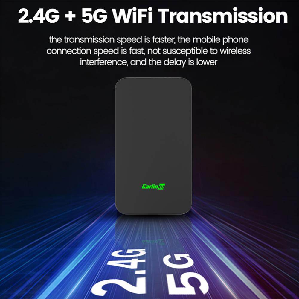 CarPlay Android Auto Wireless Adapter Bluetooth-compatible Intelligent Vehicle Module Wireless AI Box for Car Multimedia Video Player