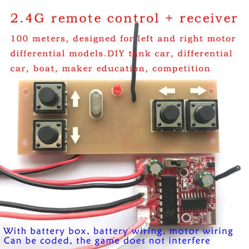 【Teedy 3C】4-channel 2.4G Remote Control Receiver Module Kit Circuit Board For RC Model Car